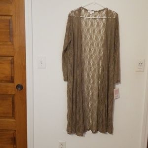 Lularoe taupe lace Sarah
